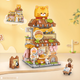 Конструктор Loz Orange Cat Club Клуб великих жовтогарячих кішок 917 деталей (1377) - зображення 4