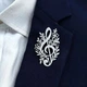Брошь BROCHE бижутерия Музыка Скрипичный ключ с цветами серебристая BRBF115338 - изображение 4