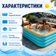 Бассейн надувной семейный 210×145×56 см для детей и взрослых - изображение 5