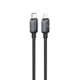 Кабель Foneng X119 1M Zinc Alloy Head Braided Cable (PD27W) Type-C to Lightning черный - изображение 1