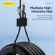 Кабель Foneng X119 1M Zinc Alloy Head Braided Cable (PD27W) Type-C to Lightning черный - изображение 3