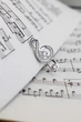 Серебряная брошь Скрипичный ключ (9515) - изображение 3