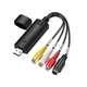 Карта видеозахвата EasyCAP USB 2.0 MS2100E RCA/S-Video | Оцифровка VHS, Video8, Hi8, MiniDV, видеозапись ( AV_to_Type-C ) - изображение 1