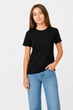 Футболка детская NoBrand Classic кулирная гладь черная 98 (TSH-GIRL-BLK-98) - изображение 3