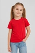Футболка детская NoBrand Classic кулирная гладь красная 98 (TSH-GIRL-RED-98) - изображение 1