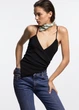 Боди черный драпированный Zara с бретельками XS - изображение 1