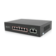 POE коммутатор Merlion 6 POE 10/100 + 2 RJ45 10/100 встроенный блок питания 52V 1.45A - изображение 1