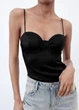 Корсетный атласный боди Zara XS - изображение 1