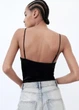 Корсетный атласный боди Zara S - изображение 4