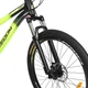 Велосипед горный подростковый 24" Profi Freedom AM DD алюминиевая рама 11" на рост 125-150 см лаймовый (FD-24001) - изображение 5