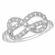 Каблучка срібна фантазія з фіанітами Silver Style 16.5 р. (10381.15 sku:2300103554140) - зображення 1