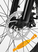 Велосипед електричний потужний складний електро фетбайк для дорослих fatbike з фарою корзиною та крилами жіночий чоловічий електровелосипед з широкими колесами для міста села Shimano на акумуляторі 750W 48V 13Ah LOTDM20 SAMEBIKE Чорний глянсовий 73889 - зображення 13