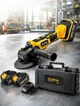 Аккумуляторная болгарка Krafftec DCG 413 48 В 6 Аг бесщеточная КШМ 125 мм с двумя аккумуляторами регулировкой оборотов и кейсом - изображение 4