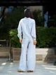 Женские брюки летние льняные Tencel Linen Голубые S - зображення 8