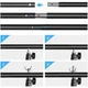 Т-образная стойка держатель для фона Puluz 2x2 м с красным тканевым фотофоном 2x3 м для фото- и видеосъемки, стримов - изображение 3