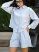 Женские льняные шорты Tencel Linen голубые XL - зображення 3