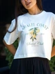 Женская футболка оверсайз укороченая Oversize Crop Lemon белая S - зображення 2
