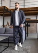 Чоловічий спортивний костюм на блискавці з Lacoste, MonsterBrand XXXL (56) графіт Демісезонний - зображення 3