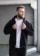Мужской спортивный костюм на молнии с Lacoste, MonsterBrand XXXL (56) черный демисезонный - изображение 5