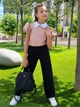 Дитячі брюки-палаццо ТМ Ластівка 264001 122 см Чорні - изображение 1