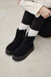 Женские зимние угги PARADIZE SHOES из черной замши с молнией на высокой подошве 37 размер (стелька 24,1см) - изображение 5