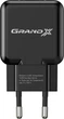 Мережевий зарядний пристрій Grand-X (1xUSB 5В/2.1А) Black (CH-03B) - зображення 3