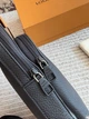 Мужская нагрудная сумка LV022 Louis Vuitton Avenue Total Black черная - изображение 3