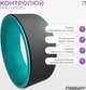 Колесо для йоги EasyFit TPE EF-1824-BkM 30 см Черно-мятное (56001377) - изображение 4