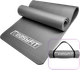 Коврик для йоги EasyFit NBR EF-1919-GY каучуковый каремат для фитнеса 180 х 60 х 1 см Серый (56001245) - изображение 1