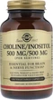 Холін + Інозитол Solgar Choline/Inositol 500 мг/500 мг 100 капсул (033984008502) - зображення 1