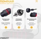 Скакалка швидкісна EasyFit EF-1912 288 см Чорна (56003343) - зображення 4