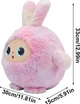 Інтерактивна м'яка іграшка MD17704 Розумний плюшевий вихованець AI Plush Friend BB1882F-87 рожевого кольору Інтерактивний вихованець, що розмовляє, з ШІ та LED-підсвіткою очей Підтримка трьох мов (UA/EN/RU) М'який навчальний робот для дітей від 3 років - зображення 4