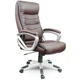 Офисное кресло Sofotel EG-226 Brown коричневое из перфорированной экокожи с подголовником, микросеткой, газлифтом, механизмом TILT - изображение 6