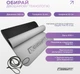 Килимок для йоги та фітнесу EasyFit TPE+TC 183x61x0.6 см ECO-Friendly двошаровий каремат EF-1924-GYBK Сірий з чорним (56002482) - зображення 3