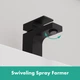 Смеситель для раковины HANSGROHE Vernis Shape 71560670 с донным клапаном - изображение 8