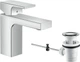 Смеситель для раковины HANSGROHE Vernis Shape 71561000 с донным клапаном - изображение 2