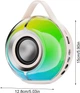 Портативна Bluetooth колонка SY-333 RGB з Bluetooth 5.3, акумулятором 1200 мА·год, USB, AUX, microSD, Type-C, до 6 годин роботи, потужністю 5 Вт біла - изображение 3