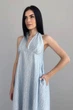 Жіночий довгий сарафан з відкритою спинкою Nenka 46 Блакитний (nenka3711-LXL) - зображення 2