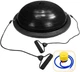  Балансувальна платформа EasyFit Bosu Ball  60 см з насосом з ніжками Чорна (56003821) - зображення 1