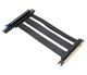 Райзер гнучкий REV 5.0 шлейф для відеокарти PCI-E 5.0 16x -> 16x 90 - 180 градусів 25 см GEN 5 Чорний - зображення 1