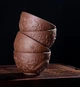 Глиняна коричнева піала з драконом, 100 мл - зображення 2