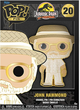 Коллекционный металлический значок Funko Pop! Pin Jurassic Park John Hammond Glow in the Dark №20 - изображение 4