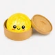 Антистресс игрушка сквиш Пельмень Glitter LED, 10 см, светящийся, Желтый (Squishy Dumpling) - изображение 2