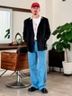 Джинсы Regular Fit широкие мужские Uniqlo 318208252 36 Голубые (1160368186) - изображение 4