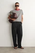 Жіноча футболка COS Clean Cut T-Shirt Black / White / Red / Striped XS (1325526019) - изображение 2