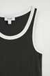 Жіноча майка COS Ribbed Cotton Tank Top Khaki / White L (1326259008) - зображення 6