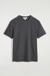 Футболка чоловіча COS slim ribbed cotton t-shirt 1229297010 XS Темний сірий - изображение 7