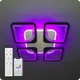 Люстра светодиодная 517 Light 3color с пультом 96Вт Черный (01188) - изображение 7