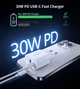 Сетевое зарядное устройство CHOETECH PowiX USB-A/USB-C PD 30W White (PD9009-EU-WH) - изображение 2