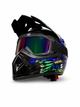 Мотошлем кроссовый Enduro M (57–58 см) VIRTUE DOT с очками для эндуро, мотокросса, квадроцикла, ATV, мопеда, скутера, электросамоката и электровелосипеда - изображение 6